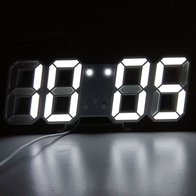 3D LED Modern Digital Alarm Wall Clock | Stornfield