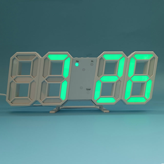 3D LED Modern Digital Alarm Wall Clock | Stornfield