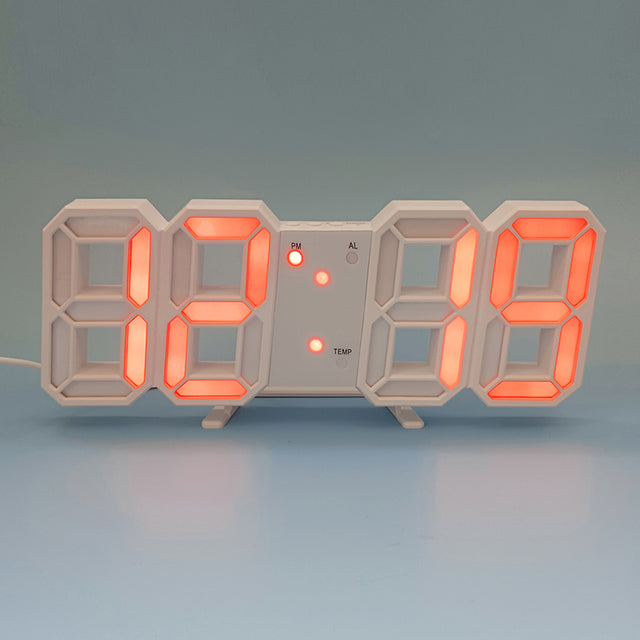3D LED Modern Digital Alarm Wall Clock | Stornfield