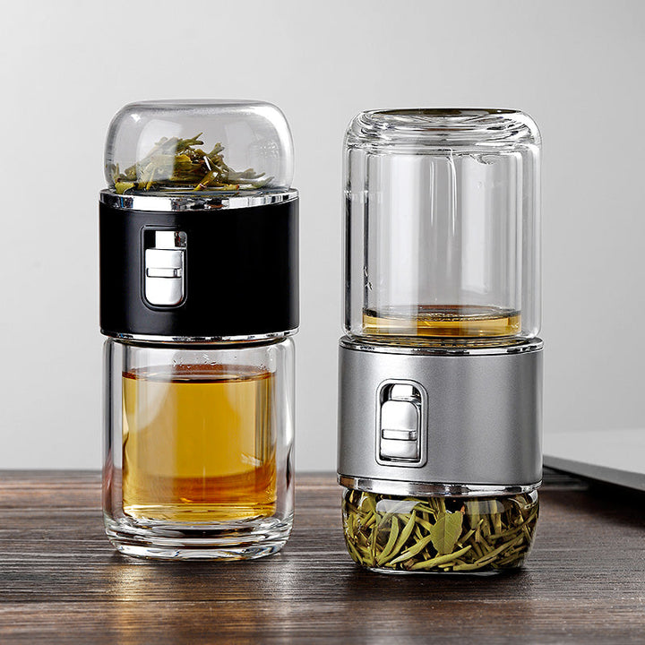 Stornfield | Double Wall Glass Tea Infuser Bottle