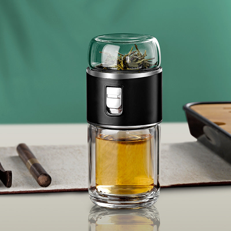 Stornfield | Double Wall Glass Tea Infuser Bottle