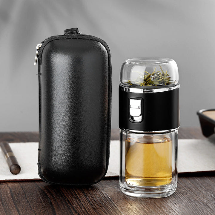 Stornfield | Double Wall Glass Tea Infuser Bottle