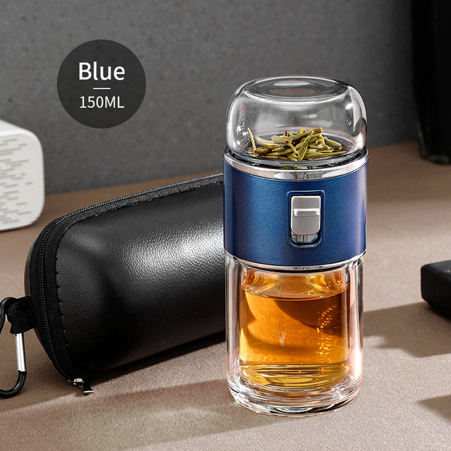 Stornfield | Double Wall Glass Tea Infuser Bottle