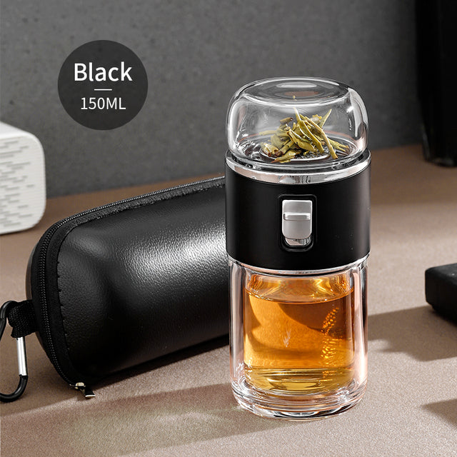 Stornfield | Double Wall Glass Tea Infuser Bottle