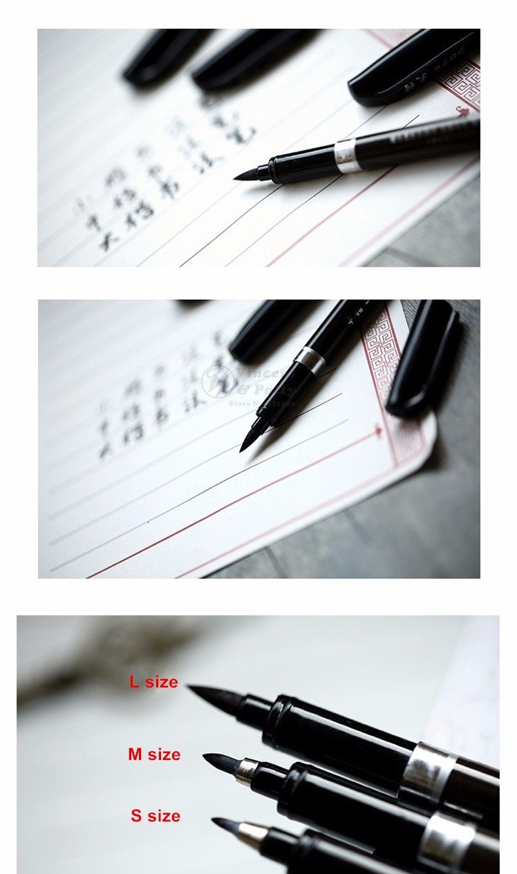 Brush calligraphy pens - 3 pieces | Stornfield
