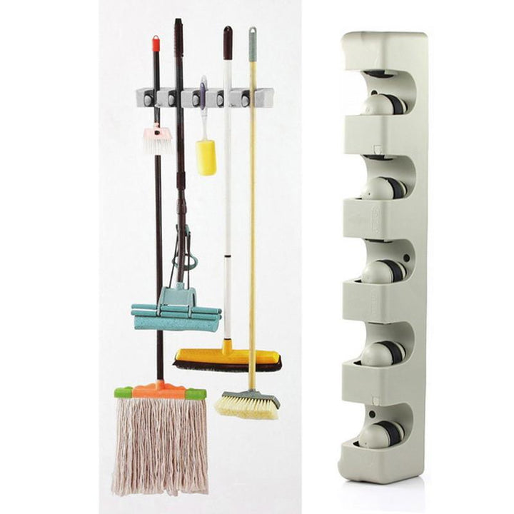 Mop & Broom Organizer Wall Mount Hanger | Stornfield
