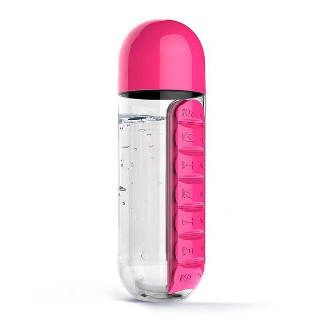Water Bottle Daily Pill Organizer | Stonrfield
