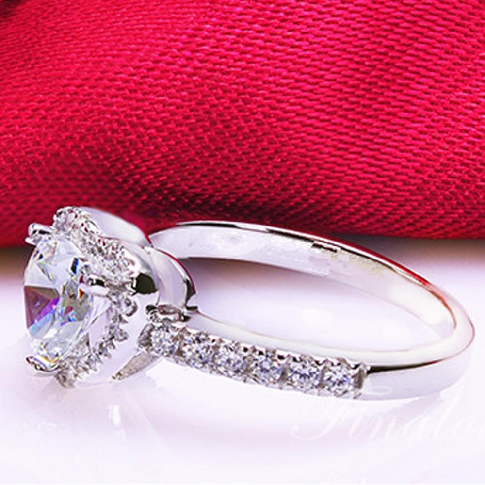 Silver Plated Crystal Loving Heart Ring | Stornfield
