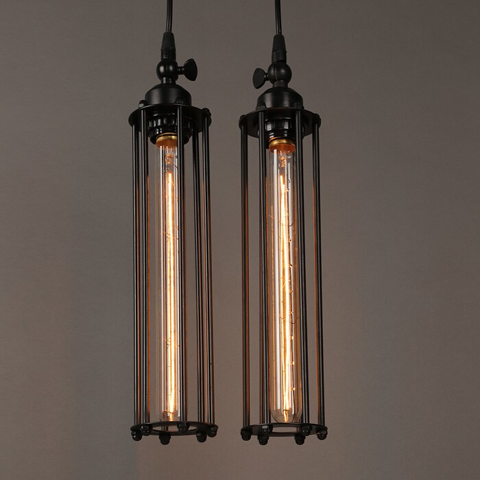 Stornfield | Vintage Farmhouse Style Pendant Light - Iron Cage Style Hanging Lamp