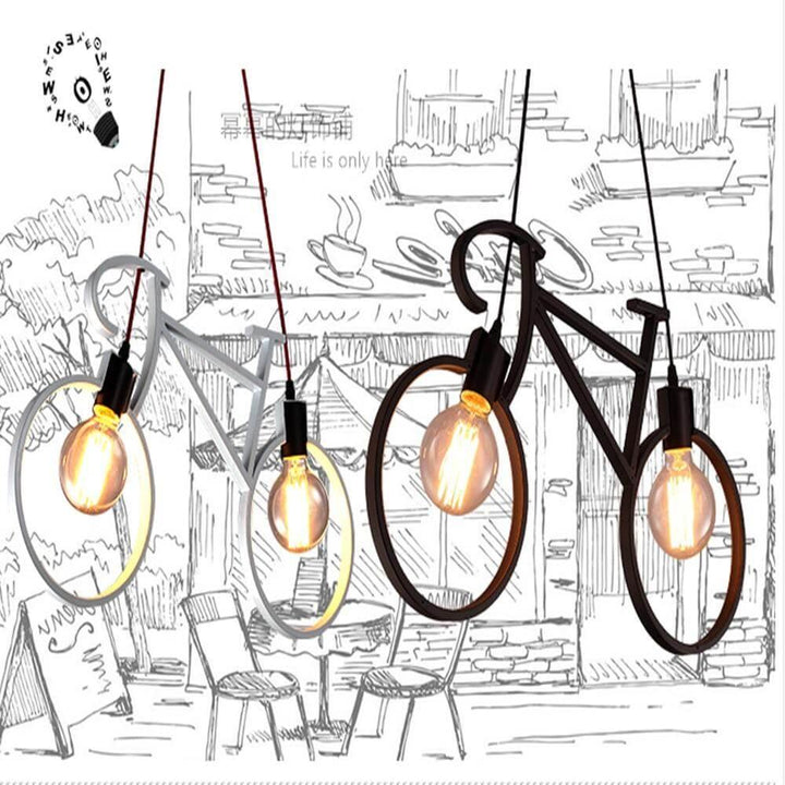 Modern Bicycle Nordic Style Droplight Chandelier Lamp | Stonrfield