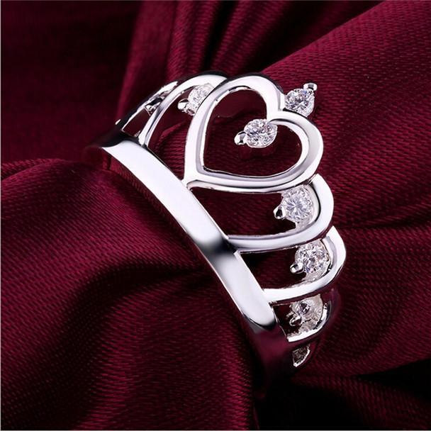 Princess Crown Ring 925 Silver Austrian Crystal | Stornfield