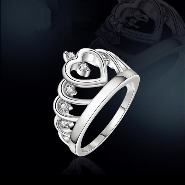Princess Crown Ring 925 Silver Austrian Crystal | Stornfield