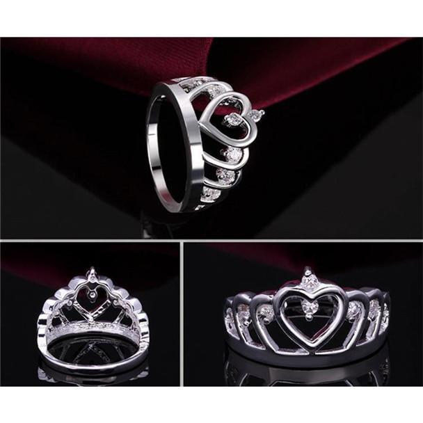 Princess Crown Ring 925 Silver Austrian Crystal | Stornfield
