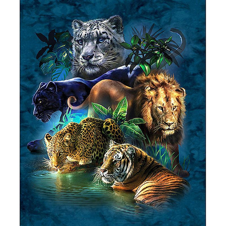 Powerful Big Cats - GemPaint Kit | Stornfield