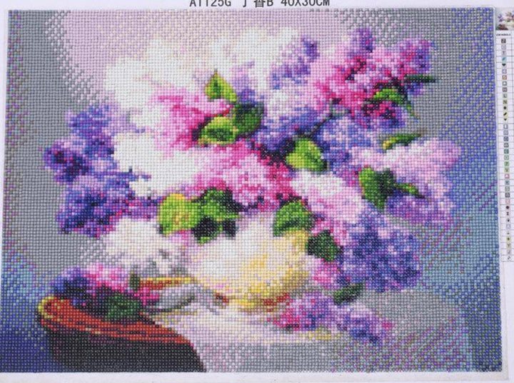 Violet Flowers - GemPaint Kit | Stornfield