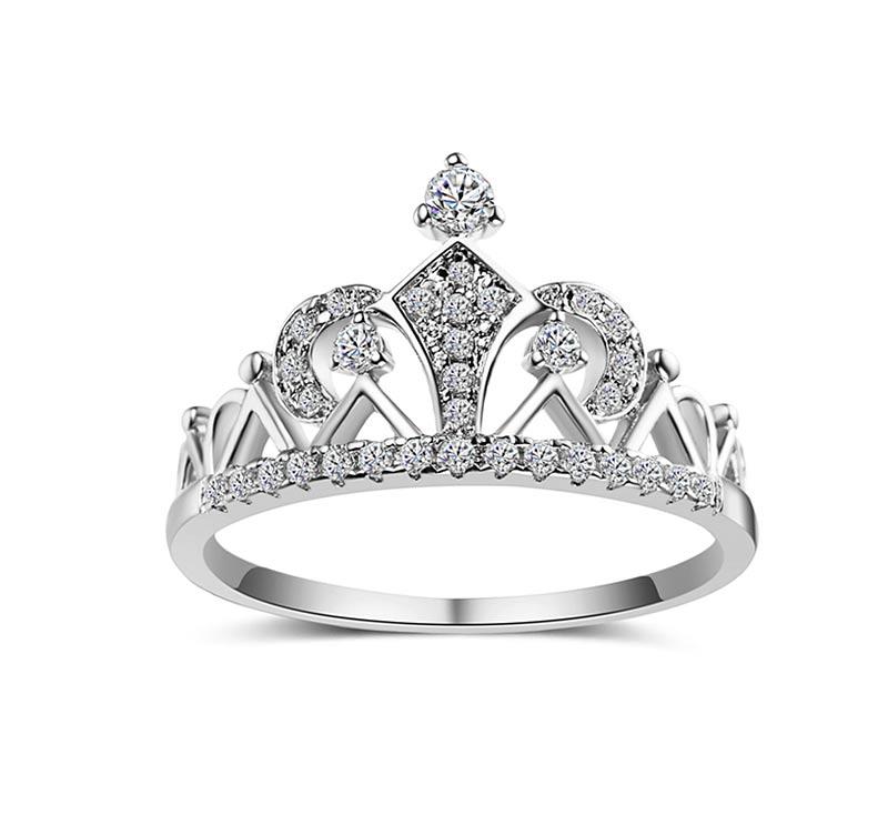 Princess Crown Cubic Zirconia Ring | Stornfield