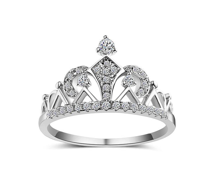Princess Crown Cubic Zirconia Ring | Stornfield