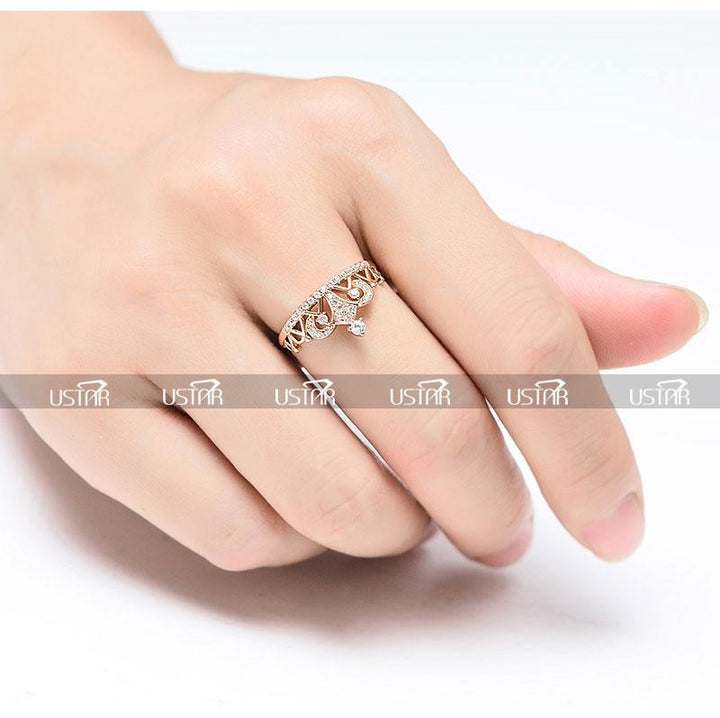 Princess Crown Cubic Zirconia Ring | Stornfield