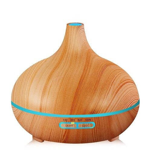 Wood Air Humidifier Essential Oil Diffuser Aroma Lamp | Stonrfield