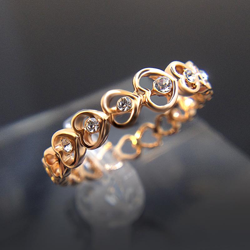 Heart Chain Ring Crystal | Stornfield
