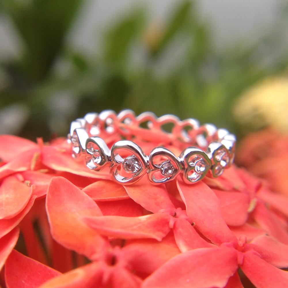 Heart Chain Ring Crystal | Stornfield
