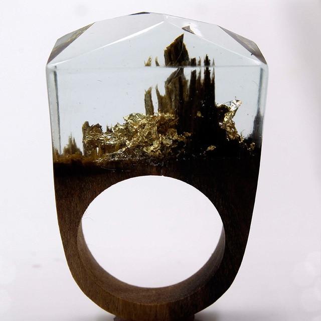 Quanta - Gold stalagmite resin ring | Stornfield