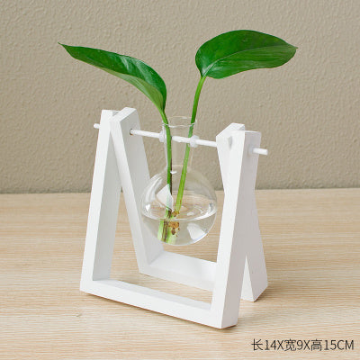 Decorative  Wooden Vase With Wooden Tray | Stornfield