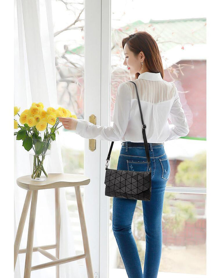 Abstract Geometric Matte Shoulder Bag | Stornfield