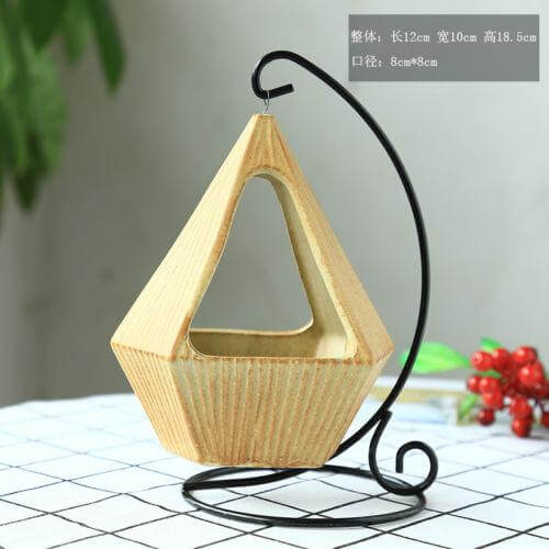Flower Hanging Triangle Vase Container Pot | Stornfield
