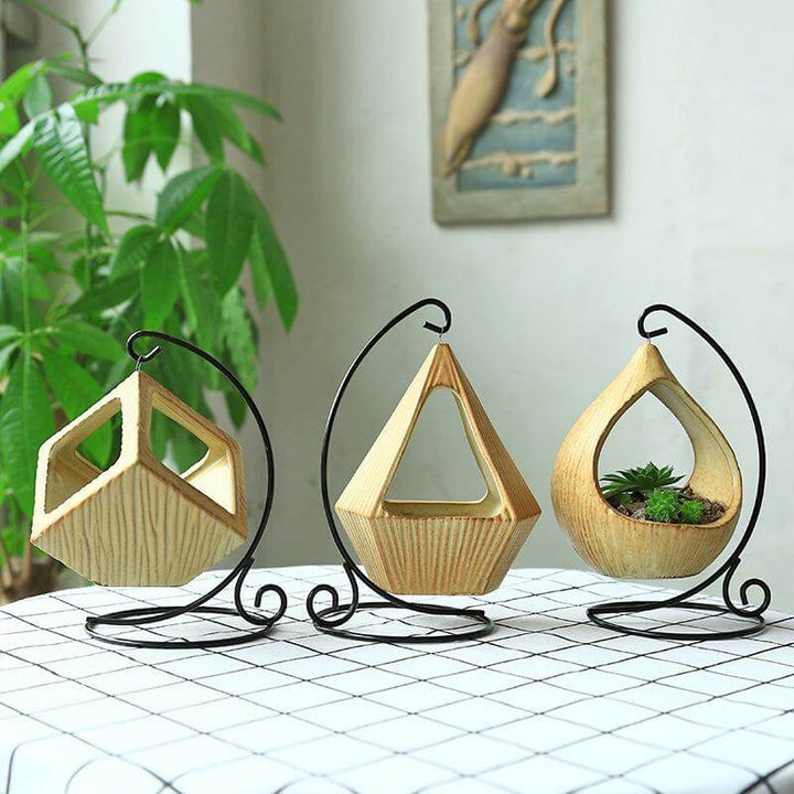 Flower Hanging Triangle Vase Container Pot | Stornfield