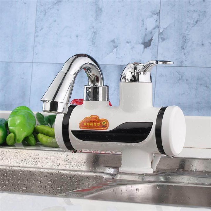 Mounted Plastics Deck White LED Digital Tankless Electric Instant Faucet | Stornfield