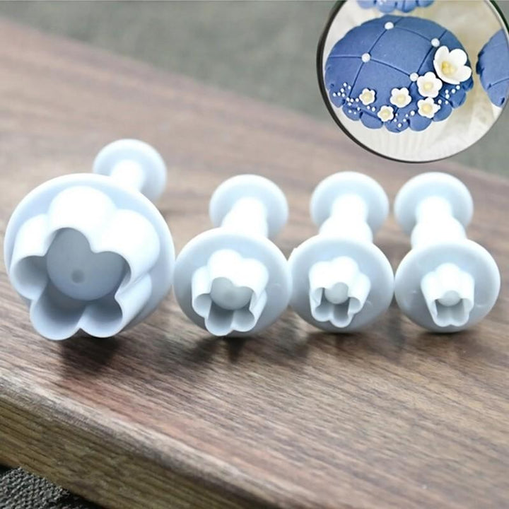4 Piece Set - Plum Flower Shape Pastry Decorating Tools | Stornfield