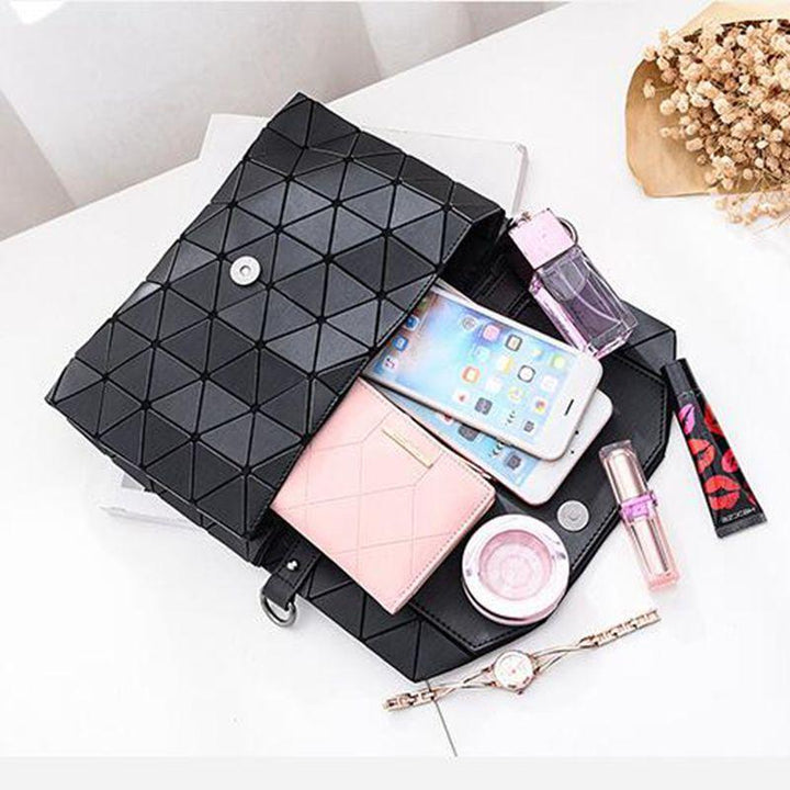 Abstract Geometric Matte Shoulder Bag | Stornfield