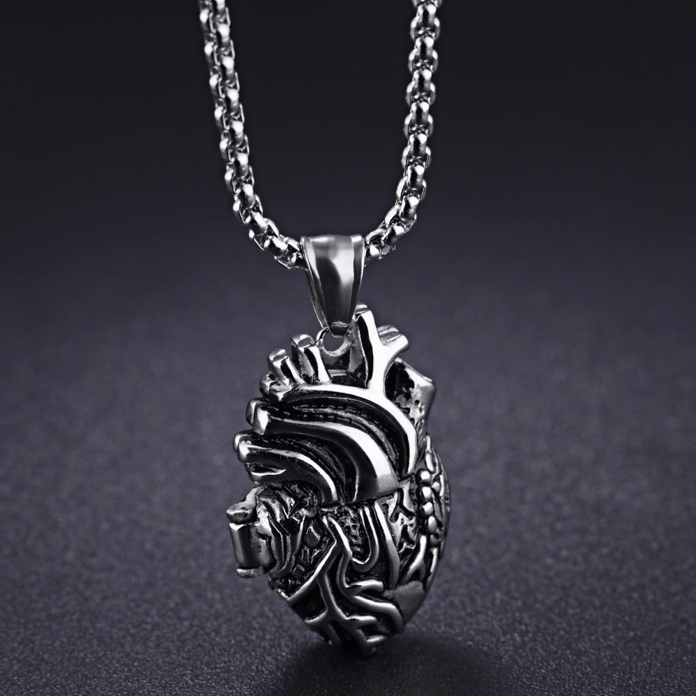 3D Anatomically Correct Heart Charm Necklace | Stornfield