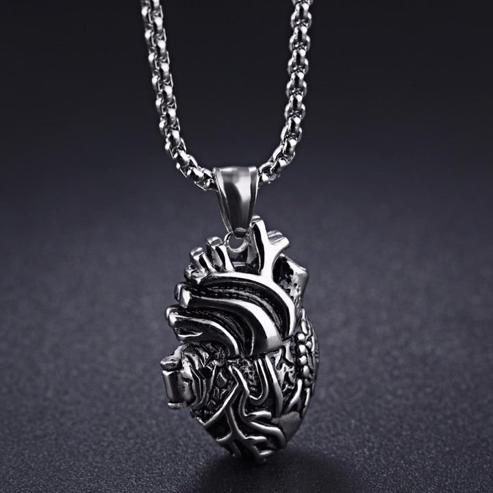 3D Anatomically Correct Heart Charm Necklace | Stornfield