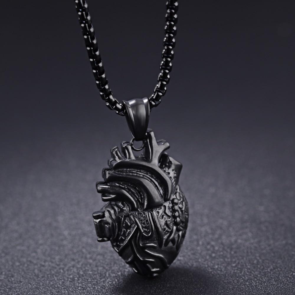 3D Anatomically Correct Heart Charm Necklace | Stornfield