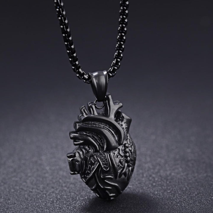 3D Anatomically Correct Heart Charm Necklace | Stornfield