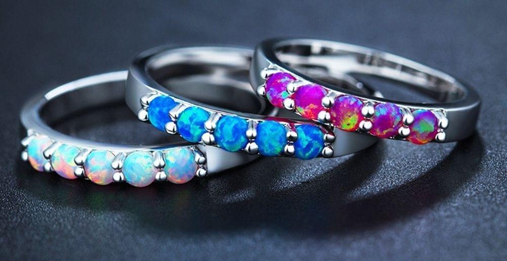 Simple Colorful Fire Opal Headbands | Stornfield