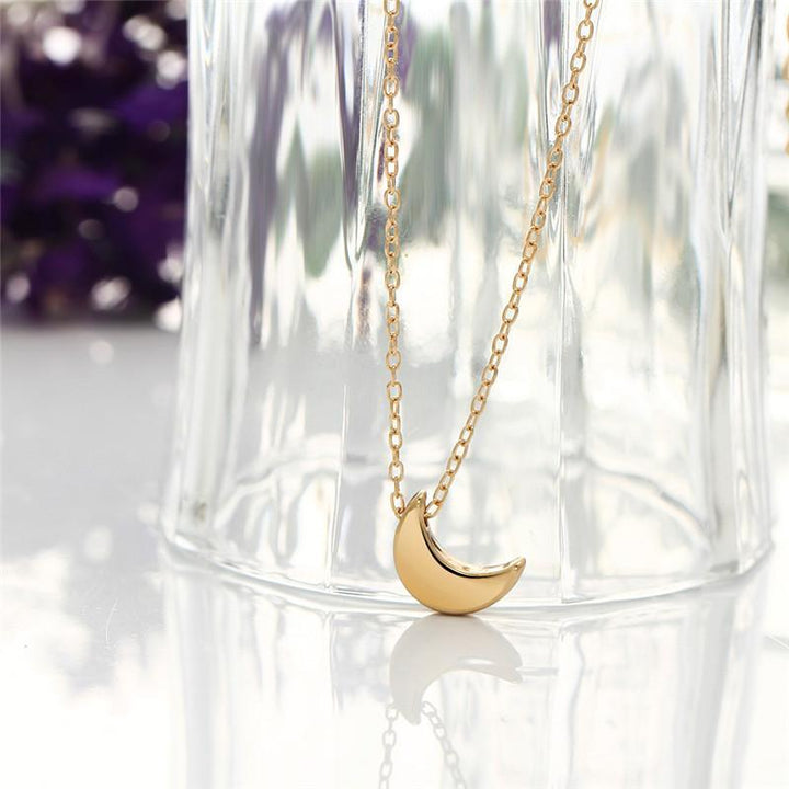 Mini Crescent Moon Pendant Necklace | Stornfield