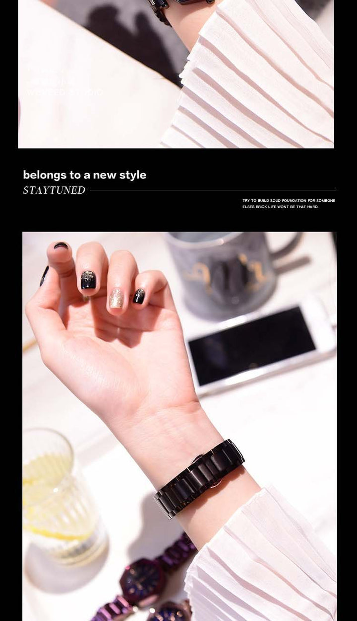 Stornfield | Black Exotic Premier Designer Swiss Quartz Women Watch