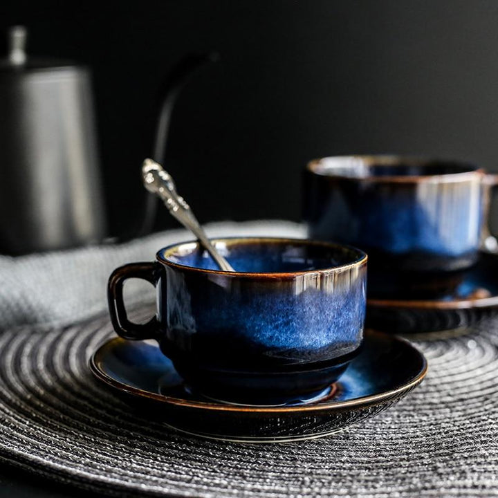 Cat Eye Blue Ceramic Mug | Stornfield