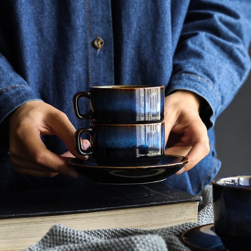 Cat Eye Blue Ceramic Mug | Stornfield