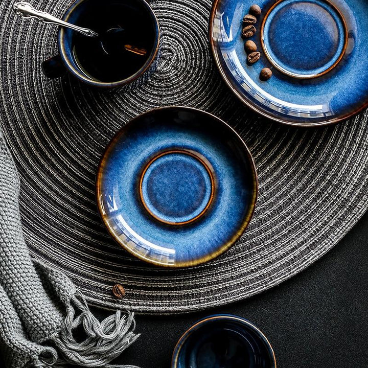 Cat Eye Blue Ceramic Mug | Stornfield