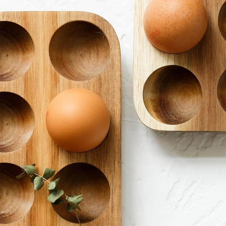 Wooden Japanese Style Egg Storage Box | Stonrfield