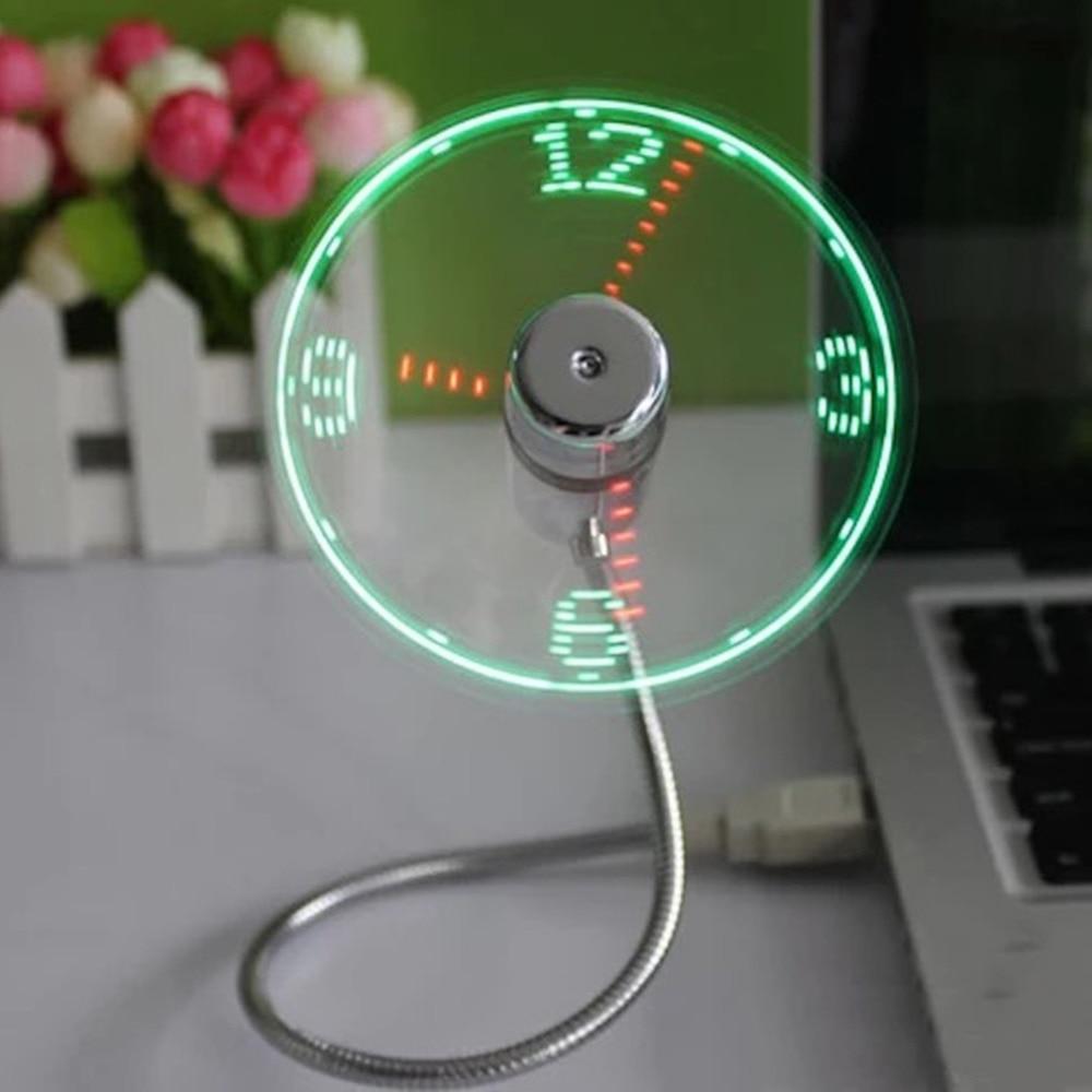 USB Mini Fan with LED Time | Stornfield