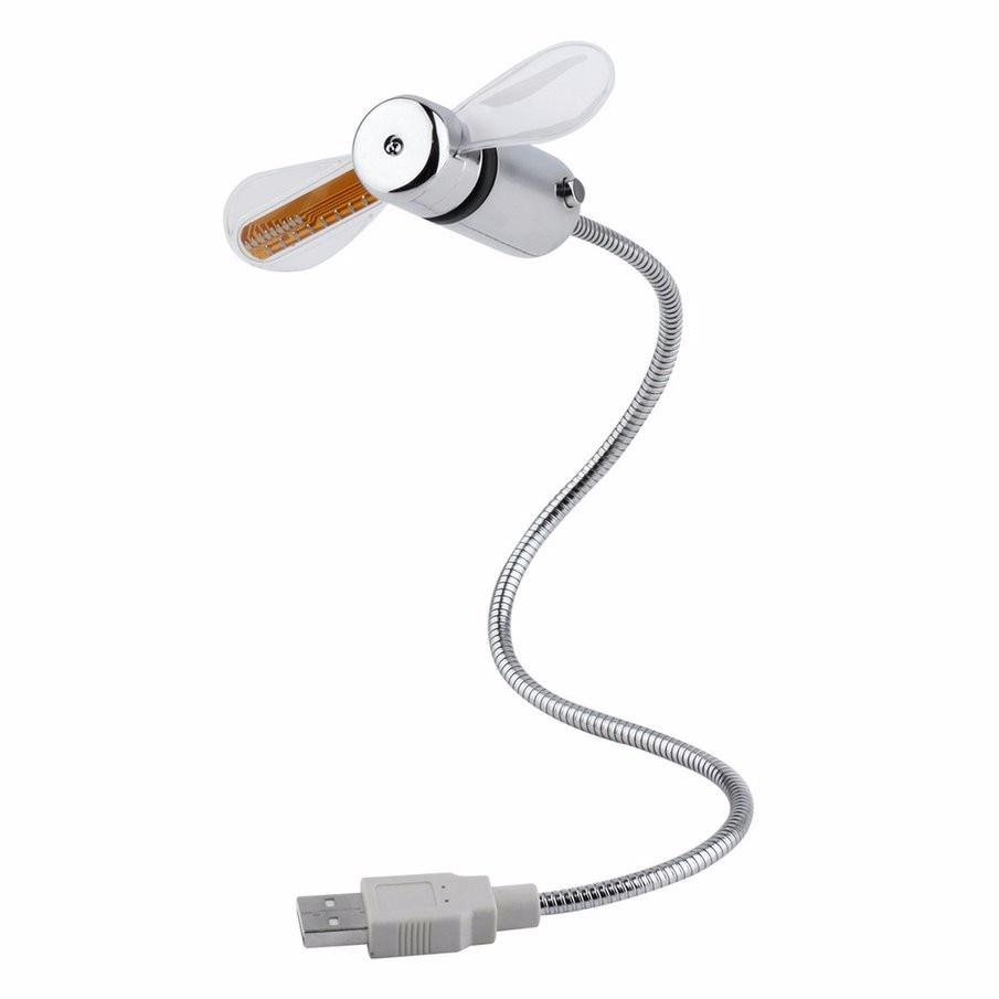 USB Mini Fan with LED Time | Stornfield