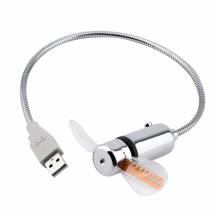 USB Mini Fan with LED Time | Stornfield