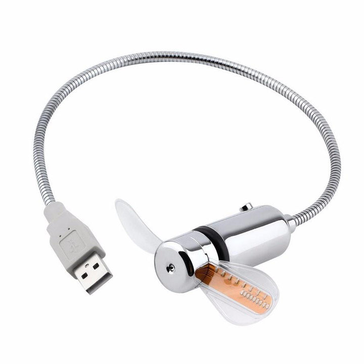 USB Mini Fan with LED Time | Stornfield