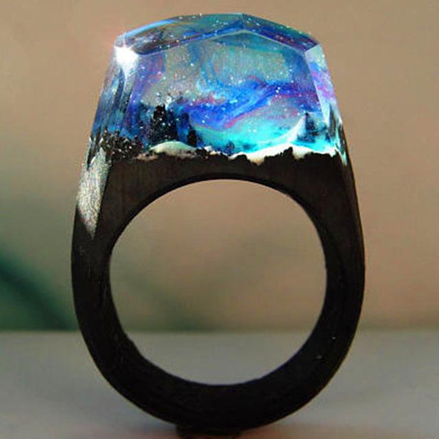 Quanta - Northern Lights Resin Ring | Stornfield