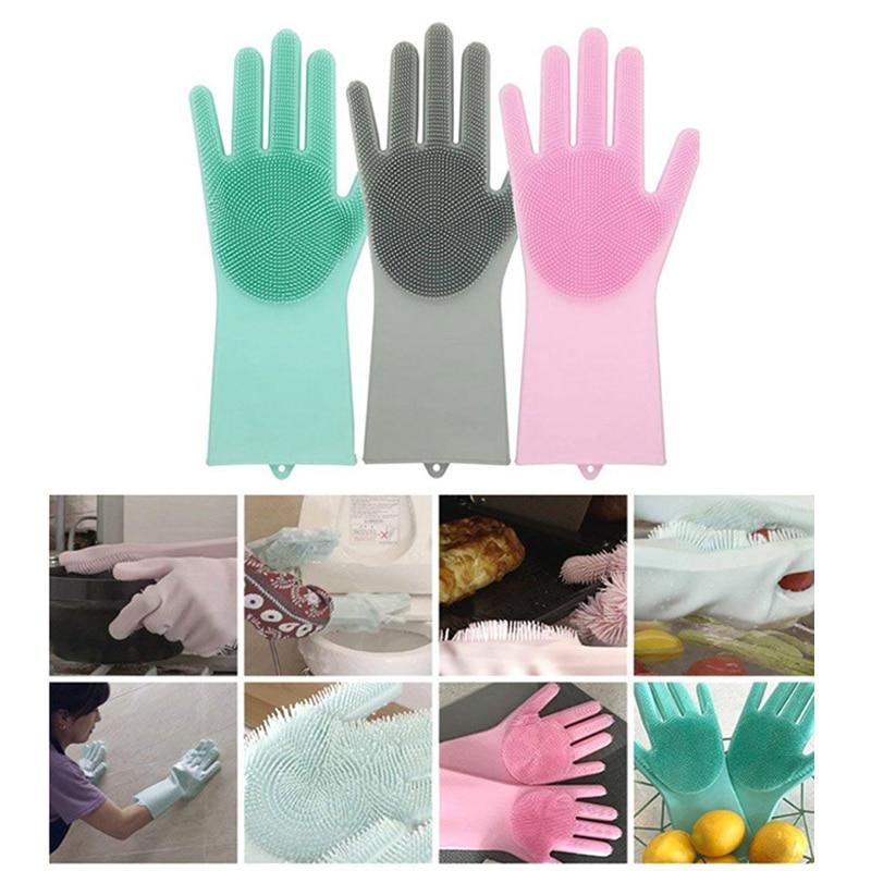 Magic Silicone Cleaning Gloves (in Pair) | Stornfield